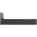Cama canapé hidráulica cuero sintético 90x200 Gris