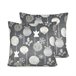 FUNDA DE COJIN DE TERCIOPELO DE NAVIDAD RUSTIC Gris