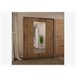 Armario ELEGANZA puertas correderas con espejo 150x195cm Nogal