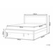 Beliani Cama con somier MDF ERVILLERS Marron