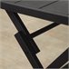 Aktive Conjunto plegable de jardín con mesa y 2 sillas de acero Negro