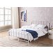 Beliani Cama con somier Hierro MAURESSAC 145x206 Blanco