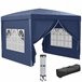 Carpa Plegable Tela Oxford, Acero Outsunny 295x295 Azul