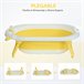 Bañera para Bebé Plegable PP, TPE HOMCOM Amarillo