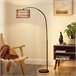 Lámpara de Pie Metal HOMCOM, hogar - iluminación Negro