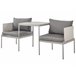 Beliani Conjunto longue TERRACINA Gris Claro