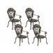 Beliani Conjunto de comedor SAPRI Marron