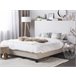 Beliani Cama con somier Poliéster ROANNE 149x211 Beige