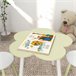 Mesa para Niños MDF, Madera de Pino ZONEKIZ 59x59 Amarillo