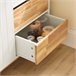 Aparador de Cocina Recibidor 3 Puertas y 2 Cajones FSB75-WN SoBuy Blanco