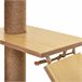 Árbol para Gatos Melamina de Madera, Yute, Poliéster PawHut Amarillo