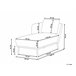 Beliani Chaise longue Poliéster ARTHEZE Azul