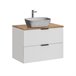 Mueble lavabo individual efecto piedra de Adriel Blanco