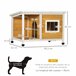 Casa para Perros Madera de Abeto PawHut Naranja
