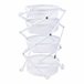 [en.casa] Carrito de cocina Sørreisa plegable con 4 cestas Blanco