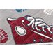 Alfombra infl TOYS 75325 Entrenadores para niños moderno Gris
