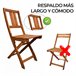 YOEVU -Set de Madera de Acacia, 1 Mesa y 2 Sillas Plegables Acacia