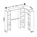 Armario vestidor Suit reversible cajones + barras + columnas 164 Armario vestidor Suit reversible cajones + barras + columnas 164 Blanco
