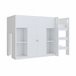 Cama alta para niños 95x205 Blanco