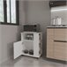Armario inferiror Lower para microondas en melamina con gabinete Blanco