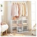 Acomoda Textil – Estantería para Pared y Suelo. (6 Cubos) 67 Blanco