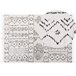 Beliani Alfombra de pelo corto ALKENT 160x230 Blanco/ Beige