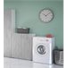 Armario multiusos 2 puertas efecto madera Gris