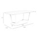 Mesa comedor ovalada barril madera nogal Negro