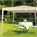 Cenador crema 300x300x240 Aktive Garden Crema