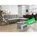 Oferta: Sofa Cama Chaise Longue XS + Mesa de Centro Elevable Azul