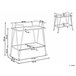 Beliani Carrito de cocina NOTI Dorado