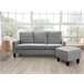 Sofa + Puff Convertible en Chaise Longue New Vika Negro