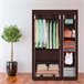 Armario Vestidor de Tela Con Puertas de Cremallera Nyana Home Marron