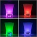 Cubitera LED con Altavoz Recargable Transparente