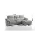 Chaise longue piel WILLY Gris