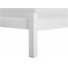 Beliani Cama con somier Madera de pino FLORAC Blanco