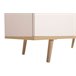 Cómoda doble con 3+3 cajones NORDIC Blanco/ Madera