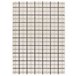 Alfombra con formas geométricas en relieve KARISMA - ATTICGO 133x190 Gris