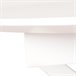 Mesa de cocina extensible ELIPSE 100/130x100cm Blanco