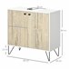 Armario de Baño Melamina de Madera, Acero kleankin, hogar - baño 60 Marron