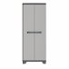 Armario resina exterior LINEAR escobero 173x68x39cm negro gris Negro/ Gris