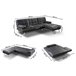 Oferta: Sofa Cama Chaise Longue XS + Mesa de Centro Elevable Azul