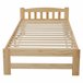 Cama individual de madera maciza Cama individual de madera maciza Natural