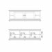 Mueble TV 2 puertas laminado blanco PARIS Blanco