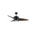 Ventilador De Techo Metal Serie Cross Negro