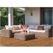 Beliani Conjunto longue PALERMO Marron Claro
