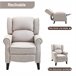Sillón Relax Tela, Metal, Madera, Espuma HOMCOM Gris