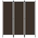 Biombo - Separador Divisor de 3 paneles Marron