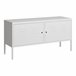 Mueble de salón Pyhtää con 2 puertas acero 118 Mueble de salón Pyhtää con 2 puertas acero 118 Blanco