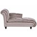 Beliani Chaise longue Poliéster LORMONT Gris Oscuro